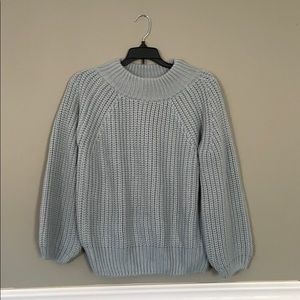 Light Blue Philosophy Chunky Sweater